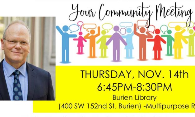 Community Meeting with Dan Satterberg will be this Thursday