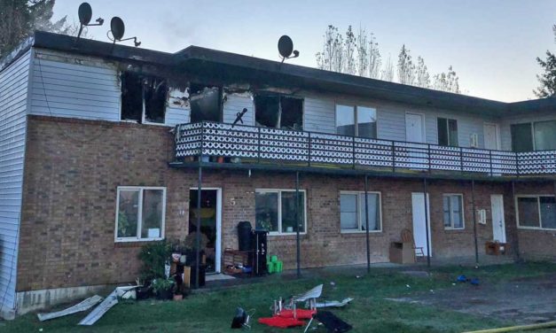 One killed, 30 displaced in apartment fire Saturday morning