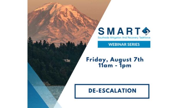 Seattle Southside Chamber SMART Webinar on De-escalation will be Friday, Aug. 7