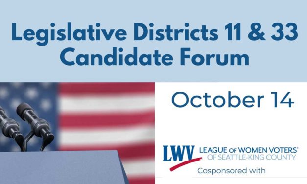 South King County Candidates Forum will be Wednesday, Oct. 14