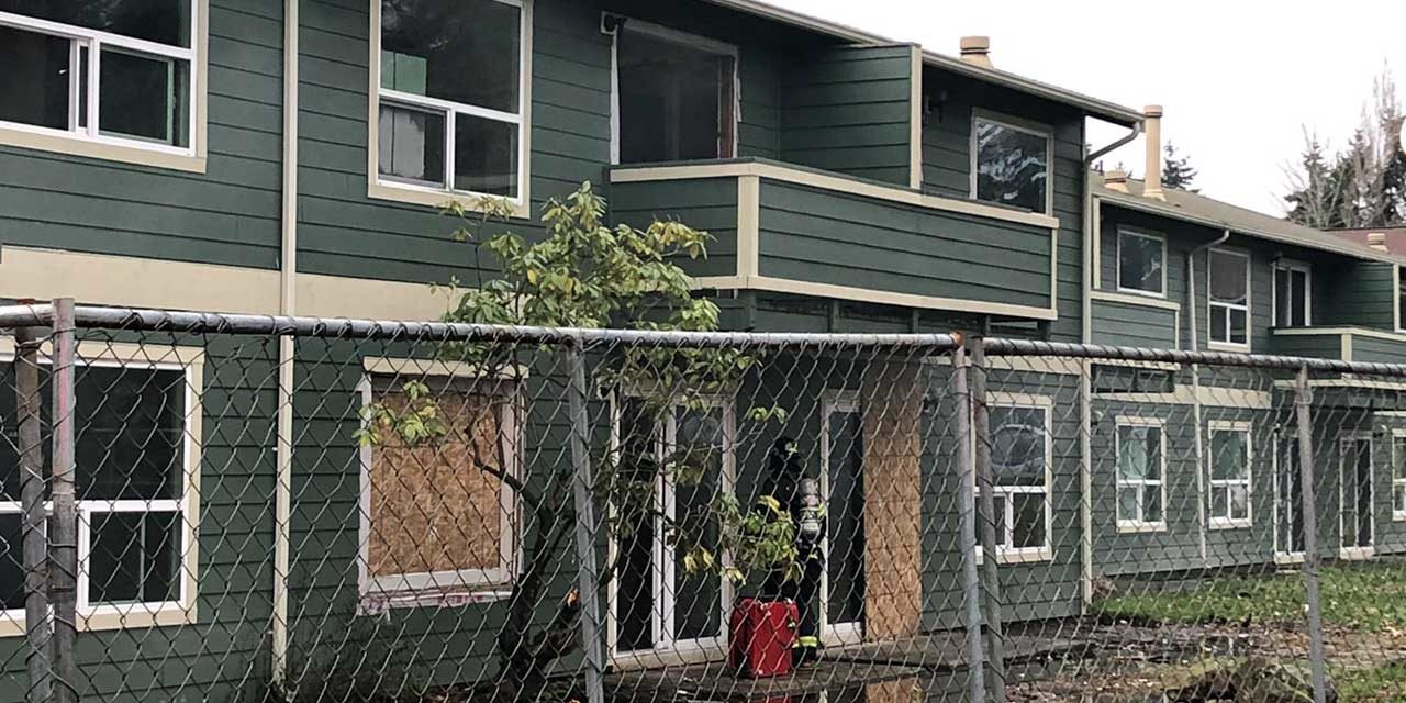 Fire set by transient burns abandoned apartment in SeaTac Sunday