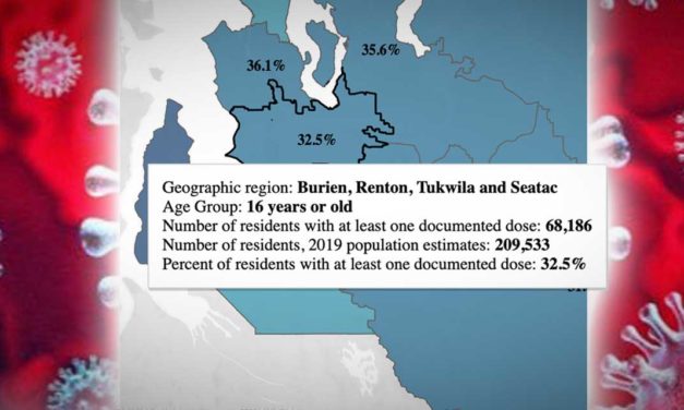 COVID vaccination rate for SeaTac area at 32.5 percent, above county average