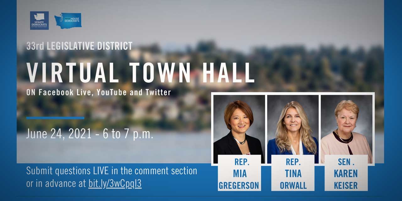 33rd Legislative District lawmakers holding Town Hall on Thursday, June 24