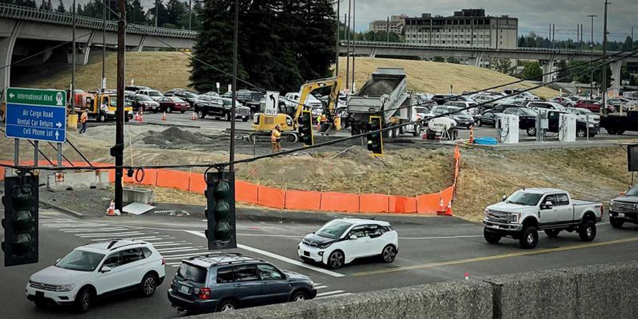 Construction begins on Sea-Tac Airport cell phone waiting lot