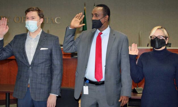 Simpson, Egal and Guzmán sworn in as new members of SeaTac City Council