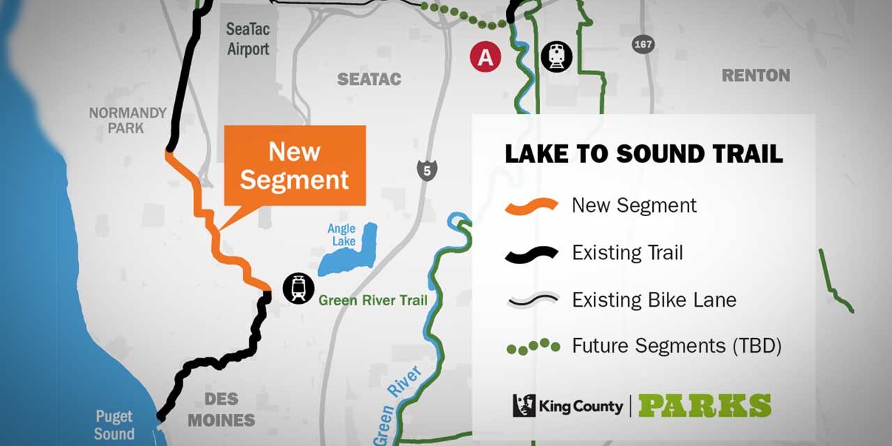 Construction on newest segment of Lake to Sound Trail begins in SeaTac