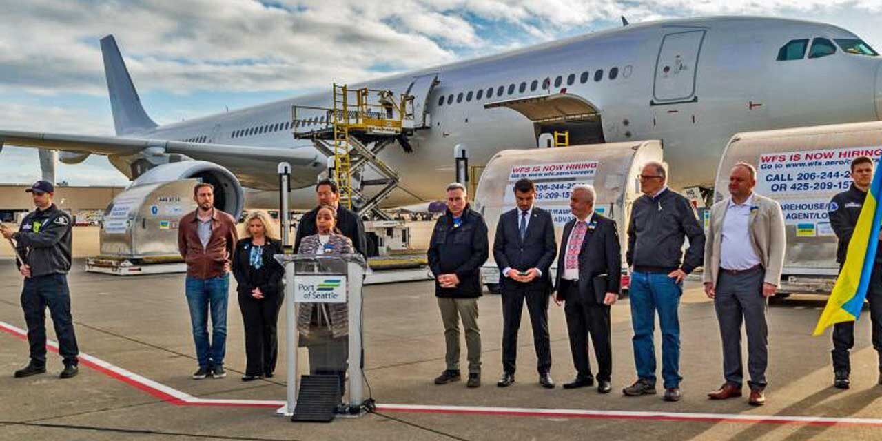 $3.5 million in donated emergency supplies heads to Ukraine from Sea-Tac Airport