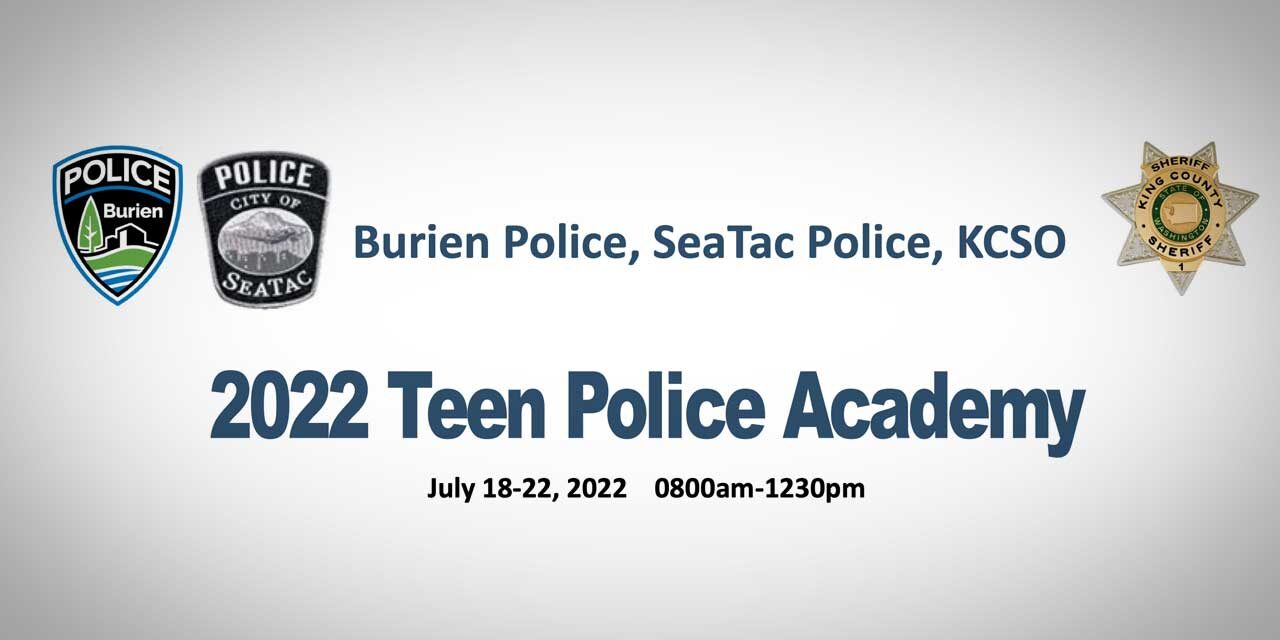 SeaTac, Burien Police bringing back Teen Police Academy July 18–22