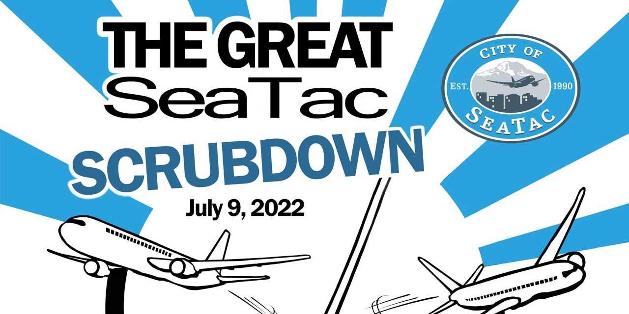 SeaTac’s first-ever ‘Scrub Down’ event will be Saturday, July 9 at Angle Lake Park