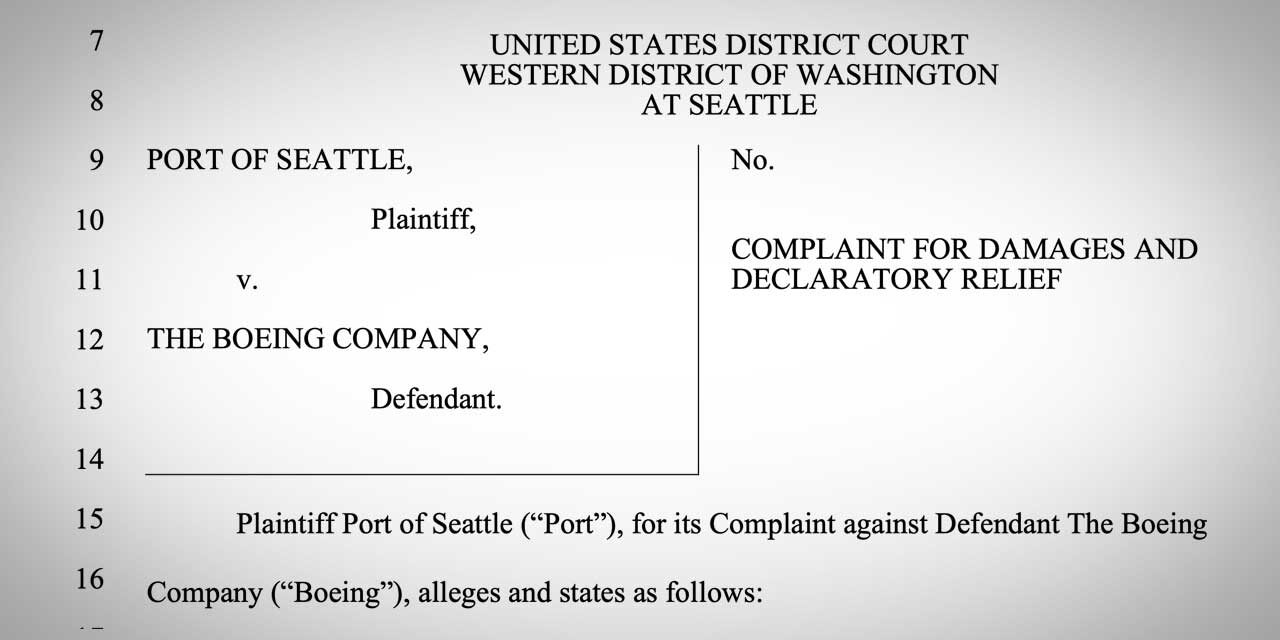 Port of Seattle files lawsuit against Boeing for lower Duwamish Superfund Cleanup