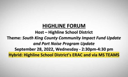 Next Highline Forum will be a hybrid meeting on Wednesday, Sept. 28