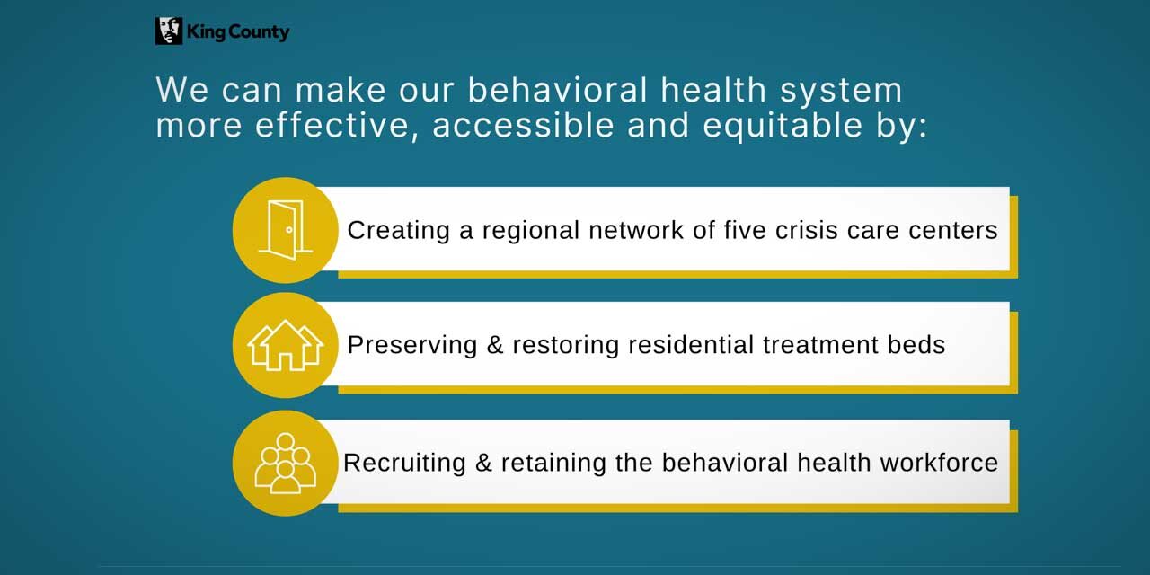 King County Executive proposes levy to improve state of behavioral health availability