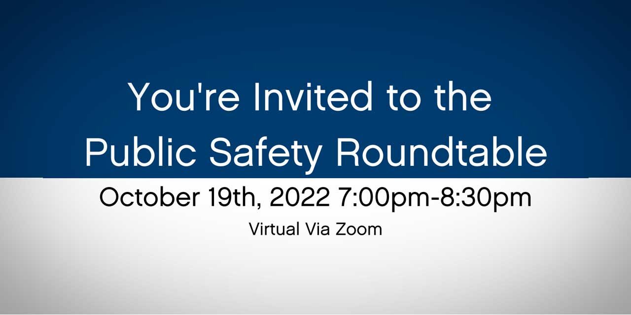 Concerned about public safety in South King County? Public Safety Roundtable will be Wed., Oct. 19