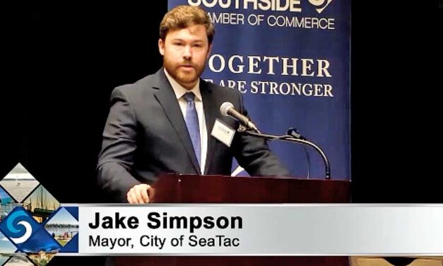 VIDEO: SeaTac Mayor Jake Simpson speaks at Seattle Southside Chamber event