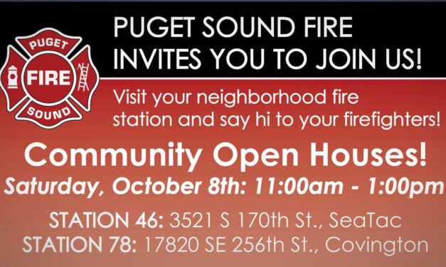 Puget Sound Fire holding Open House at Station 46 in SeaTac this Saturday