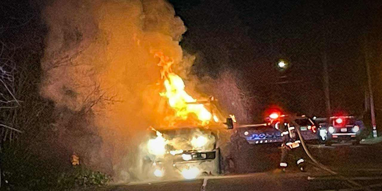 Puget Sound Fire responds to vehicle fire in SeaTac Wednesday night