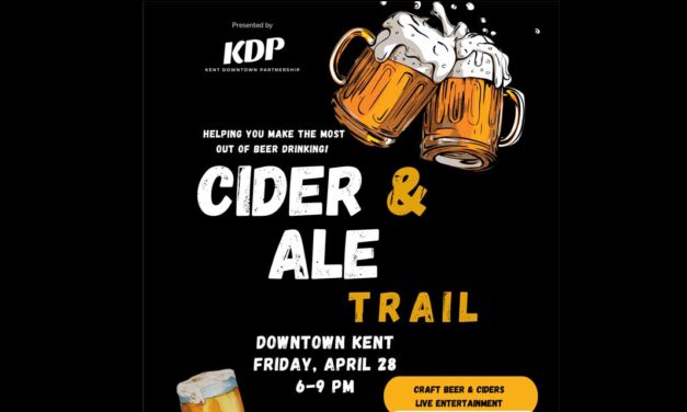 REMINDER: Downtown Kent Cider & Ale Trail will be Friday, April 28
