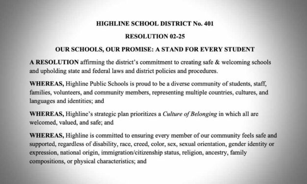 Highline School Board approves resolution affirming safe & welcoming schools 