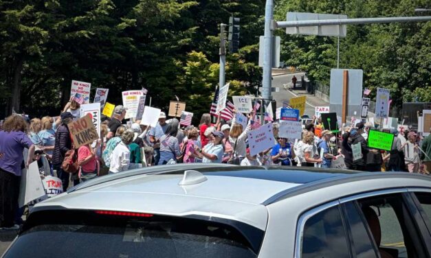 Over 1,600 rally in Des Moines for democracy at peaceful ‘No Kings’ protest Saturday