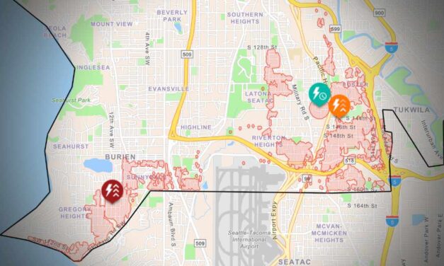 Power outage affects more than 7,300 City Light customers in SeaTac, Tukwila and Burien Wednesday