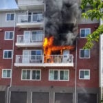 Apartment fire on International Boulevard stopped by sprinkler system Wednesday