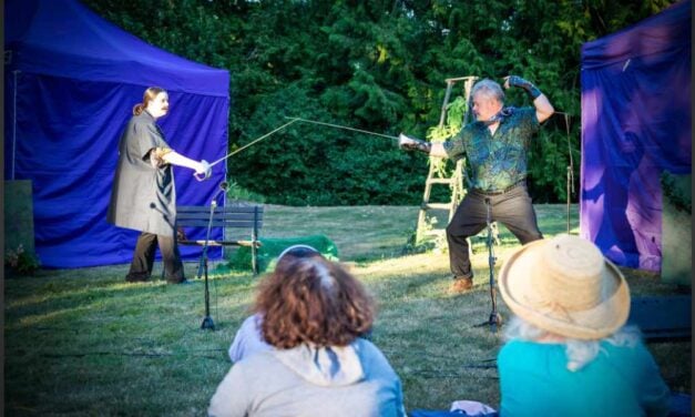 REVIEW: BAT Theatre’s ‘The Courage to Right a Woman’s Wrongs’ brings wit, revenge and swordplay to South King County parks