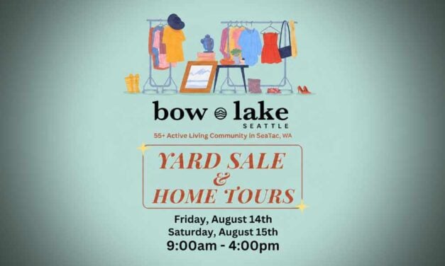 Bow Lake Yard Sale and Home Tours set for Aug. 14 and 15 in SeaTac