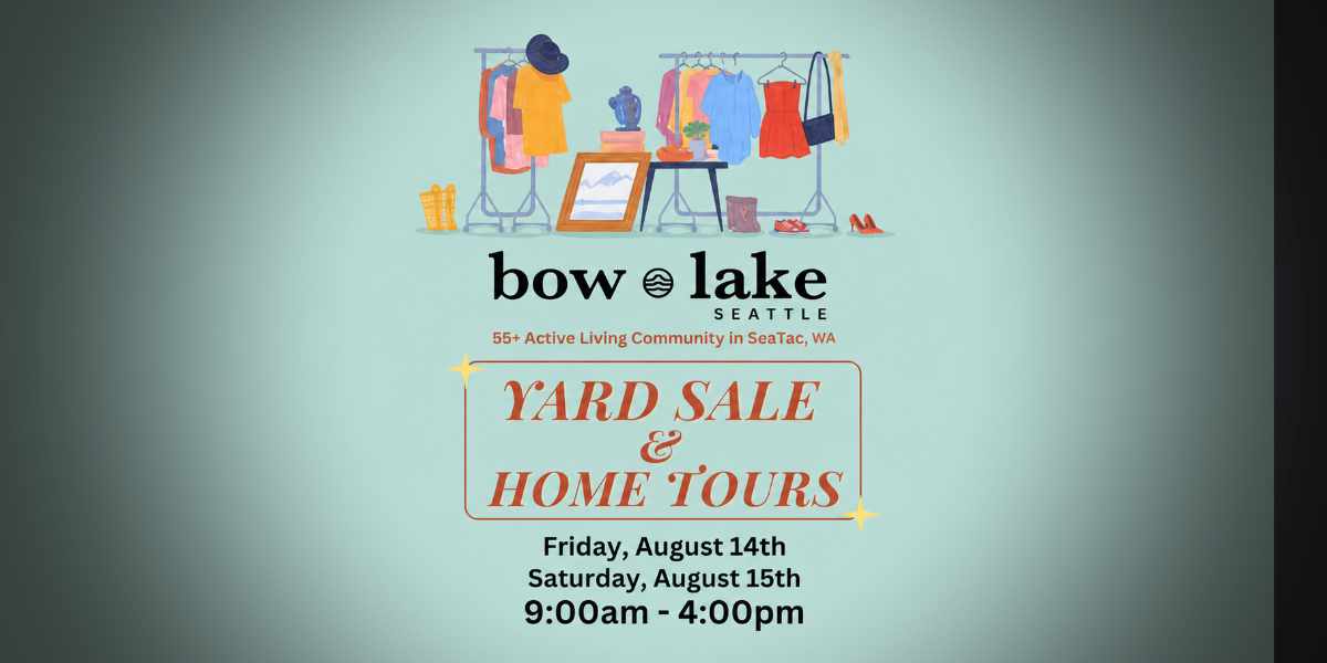 Bow Lake Yard Sale and Home Tours set for Aug. 14 and 15 in SeaTac