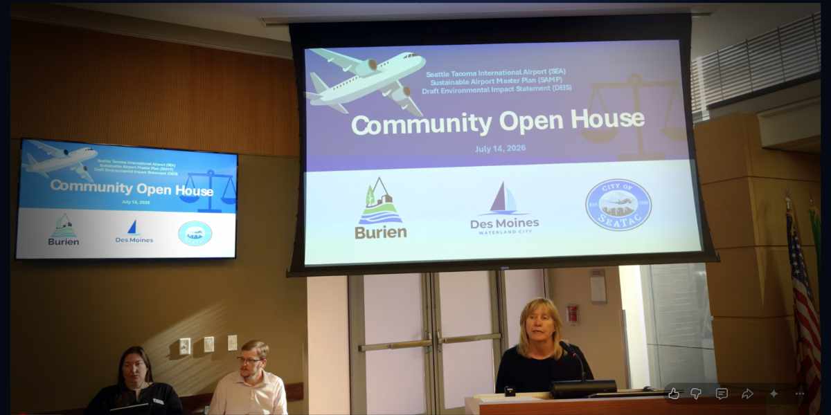 VIDEO: Cities of Burien, SeaTac and Des Moines challenge Port’s airport expansion impacts at July 14 open house