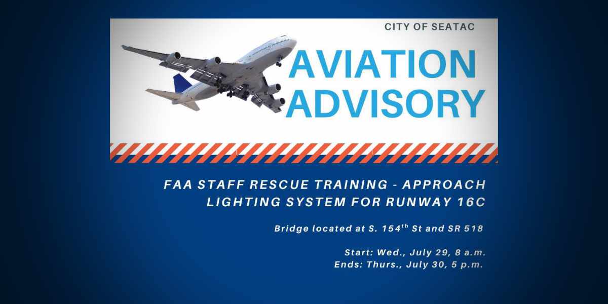 FAA rescue training planned over South 154th Street and SR 518 in SeaTac