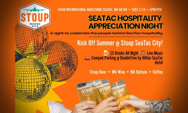 Stoup SeaTac to host Industry Appreciation Night for airport and hospitality workers on Tuesday, July 14