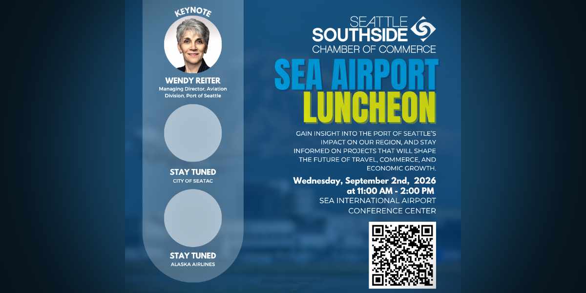 Seattle Southside Chamber Airport Luncheon set for Wednesday, Sept. 2